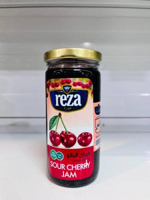 مربا 300 گرم شیشه ای آلبالو رضا