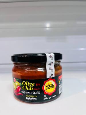 سس 220 گرم کاسه ای زیتون چیلی بهروز