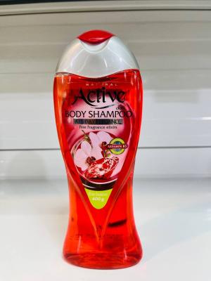 شامپو بدن 400 گرم شفاف قرمز اکتیو