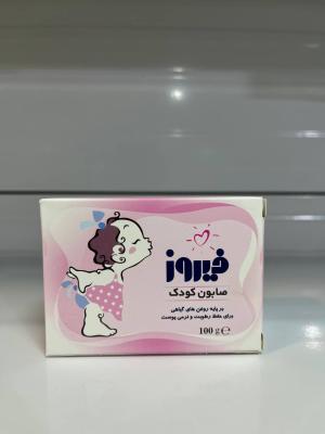 صابون 100 گرم کودک صورتی فیروز