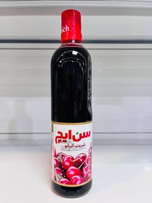 شربت شیشه ای 600 میل آلبالو سن ایچ