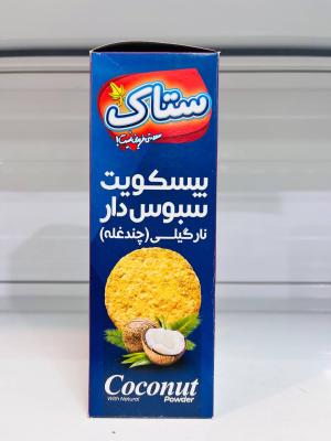 بیسکویت 370 گرم چند غله نارگیلی ستاک