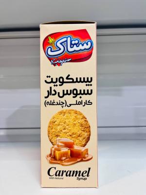 بیسکویت 370 گرم چند غله کاراملی ستاک