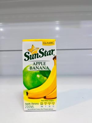 آب میوه 200 میل سیب موز سان استار