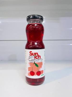 آب میوه شیشه 200 میل آلبالو سن ایچ