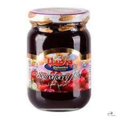 مربا 330 گرم شیشه ای آلبالو به صبا