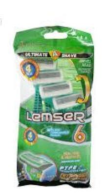 ژیلت 4 عددی 6 تیغ سبز لمسر